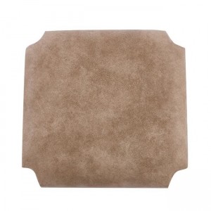 ΤΑΠΕΤΣΑΡΙΑ Σκαμπό Καφενείου, Ύφασμα Suede Μπεζ  35x35x5cm