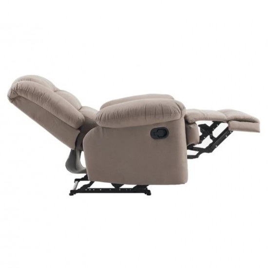 JULIA Πολυθρόνα Relax Σαλονιού - Καθιστικού, Ύφασμα Cappuccino 93x90x100cm