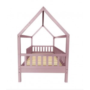 DREAM Montessori Παιδικό Κρεβάτι, για Στρώμα 90x190cm, Ξύλο Πεύκου Απόχρωση Ροζ 97x197x129cm DREAM Montessori Παιδικό Κρεβάτι, για Στρώμα 90x190cm, Ξύλο Πεύκου Απόχρωση Ροζ 97x197x129cm