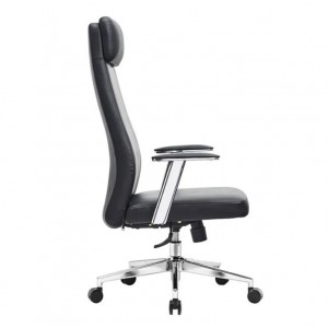 BF8800 Πολυθρόνα Γραφείου Διευθυντή, Pu Μαύρο, Βάση 63x75x115/121cm