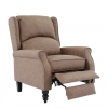 SIMPLE Relax Πολυθρόνα Μπερζέρα Σαλονιού, Καθιστικού, Ύφασμα Απόχρωση Antique Καφέ 72x84x97cm