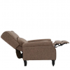 SIMPLE Relax Πολυθρόνα Μπερζέρα Σαλονιού, Καθιστικού, Ύφασμα Απόχρωση Antique Καφέ 72x84x97cm