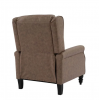 SIMPLE Relax Πολυθρόνα Μπερζέρα Σαλονιού, Καθιστικού, Ύφασμα Απόχρωση Antique Καφέ 72x84x97cm