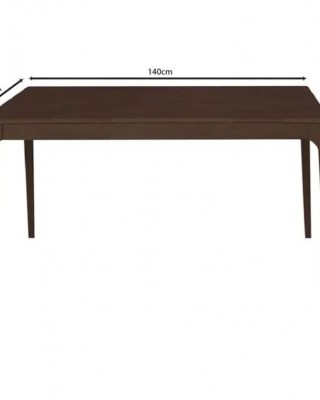 CARTER Τραπέζι Τραπεζαρίας, Απόχρωση Καρυδί 140x80cm CARTER Τραπέζι Τραπεζαρίας, Απόχρωση Καρυδί 140x80cm