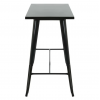 RELIX Τραπέζι Bar-Pro, Μέταλλο Βαφή Μαύρο 120x60x102cm