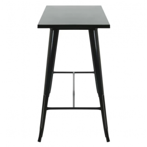 RELIX Τραπέζι Bar-Pro, Μέταλλο Βαφή Μαύρο 120x60x102cm