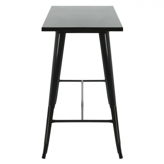 RELIX Τραπέζι Bar-Pro, Μέταλλο Βαφή Μαύρο 120x60x102cm