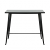 RELIX Τραπέζι Bar-Pro, Μέταλλο Βαφή Μαύρο 120x60x102cm