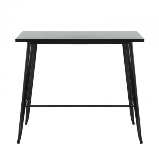 RELIX Τραπέζι Bar-Pro, Μέταλλο Βαφή Μαύρο 120x60x102cm