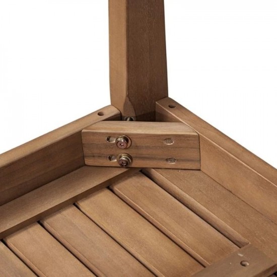 COFFEE Τραπεζάκι Σαλονιού Καθιστικού Βεράντας-Κήπου, Ακακία Φυσικό 100x50x45cm