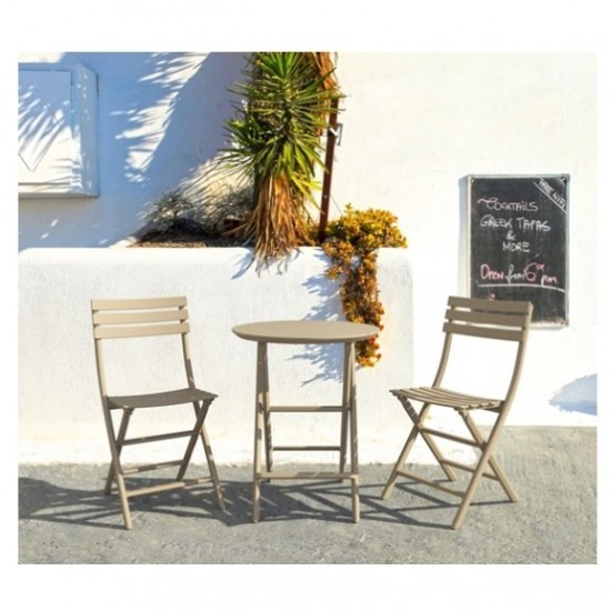 HELEN ΠΤΥΣ/ΝΗ TAUPE ΚΑΡΕΚΛΑ ΠΟΛ/ΝΙΟΥ 42x47x83εκ.