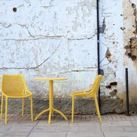 OCTOPUS Φ60Χ75εκ.YELLOW ΤΡΑΠΕΖΙ ΠΟΛ/ΝΙΟΥ-SIESTA-OCTOPUS ΤΡΑΠΕΖΙ-ΤΡΑΠΕΖΙ-