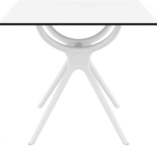 AIR ΤΡΑΠΕΖΙ 80Χ80εκ. WHITE LAMINATE 12mm-SIESTA-AIR ΤΡΑΠΕΖΙ-ΤΡΑΠΕΖΙ-