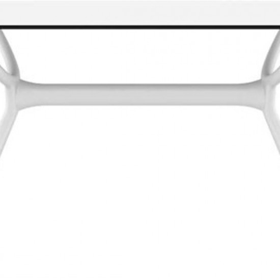 AIR ΤΡΑΠΕΖΙ 140Χ80εκ. WHITE LAMINATE 12mm-SIESTA-AIR ΤΡΑΠΕΖΙ-ΤΡΑΠΕΖΙ-