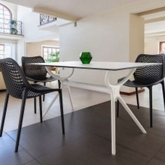 AIR ΤΡΑΠΕΖΙ 140Χ80εκ. WHITE LAMINATE 12mm-SIESTA-AIR ΤΡΑΠΕΖΙ-ΤΡΑΠΕΖΙ-