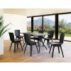 AIR ΤΡΑΠΕΖΙ 140Χ80εκ. BLACK LAMINATE 12mm-SIESTA-AIR-TRAPEZI-