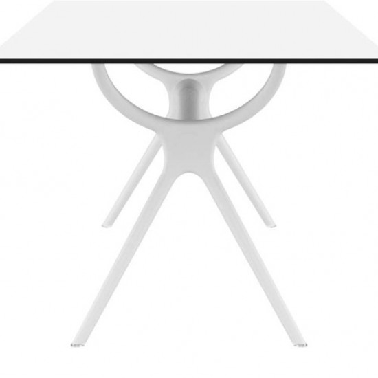 AIR ΤΡΑΠΕΖΙ 180Χ90εκ. WHITE LAMINATE 12mm-SIESTA-AIR ΤΡΑΠΕΖΙ-ΤΡΑΠΕΖΙ-