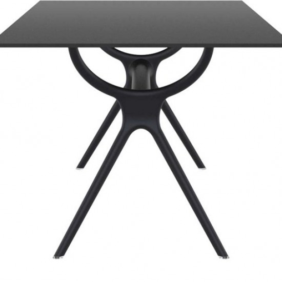 AIR ΤΡΑΠΕΖΙ 180Χ90εκ. BLACK LAMINATE 12mm