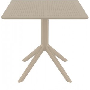 SKY ΤΡΑΠΕΖΙ 80X80X74εκ. DOVE GREY ΠΟΛ/ΝΙΟΥ
