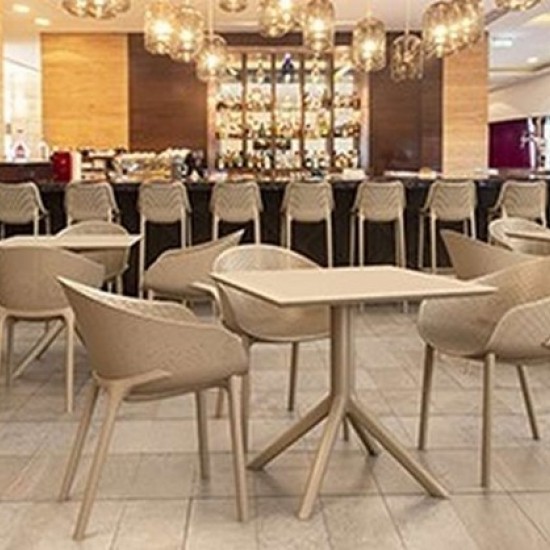 SKY ΤΡΑΠΕΖΙ 80X80X74εκ. DOVE GREY ΠΟΛ/ΝΙΟΥ-SIESTA-SKY ΤΡΑΠΕΖΙ-ΤΡΑΠΕΖΙ-