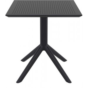 SKY ΤΡΑΠΕΖΙ 70X70X74εκ. BLACK ΠΟΛ/ΝΙΟΥ