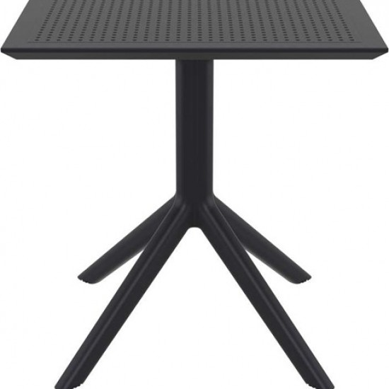 SKY ΤΡΑΠΕΖΙ 70X70X74εκ. BLACK ΠΟΛ/ΝΙΟΥ-SIESTA-SKY ΤΡΑΠΕΖΙ-ΤΡΑΠΕΖΙ-