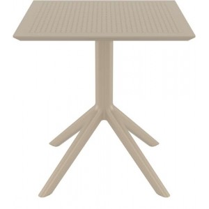 SKY ΤΡΑΠΕΖΙ 70X70X74εκ. DOVE GREY ΠΟΛ/ΝΙΟΥ