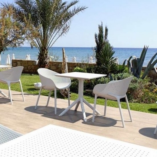 SKY ΤΡΑΠΕΖΙ 70X70X74εκ. DOVE GREY ΠΟΛ/ΝΙΟΥ-SIESTA-SKY ΤΡΑΠΕΖΙ-ΤΡΑΠΕΖΙ-