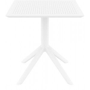 SKY ΤΡΑΠΕΖΙ 70X70X74εκ. WHITE ΠΟΛ/ΝΙΟΥ