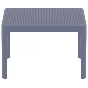 SKY ΤΡΑΠΕΖΙ 50Χ60Χ40εκ. DARK GREY ΠΟΛ/ΝΙΟΥ