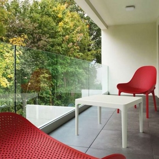 SKY ΤΡΑΠΕΖΙ 50Χ60Χ40εκ. RED ΠΟΛ/ΝΙΟΥ