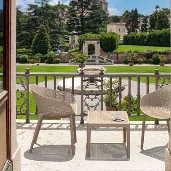 SKY ΤΡΑΠΕΖΙ 50Χ60Χ40εκ. DOVE GREY ΠΟΛ/ΝΙΟΥ