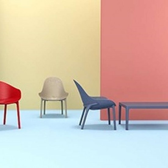 SKY ΤΡΑΠΕΖΙ 100Χ60Χ40εκ. DOVE GREY ΠΟΛ/ΝΙΟΥ