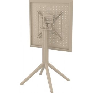 SKY ΤΡΑΠΕΖΙ ΠΤΥΣ/ΝΟ 60Χ60X74εκ. DOVE GREY ΠΟΛ/ΝΙΟΥ