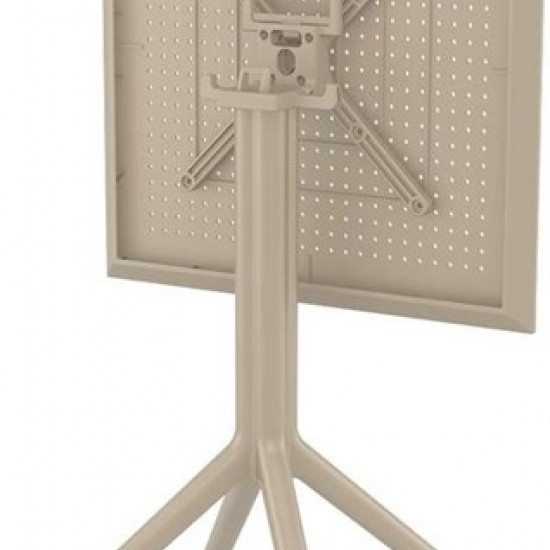 SKY ΤΡΑΠΕΖΙ ΠΤΥΣ/ΝΟ 60Χ60X74εκ. DOVE GREY ΠΟΛ/ΝΙΟΥ