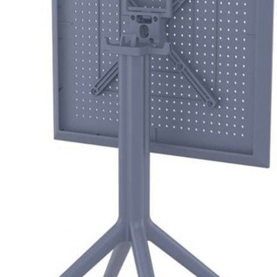 SKY ΤΡΑΠΕΖΙ ΠΤΥΣ/ΝΟ 60Χ60X74εκ. DARK GREY ΠΟΛ/ΝΙΟΥ-SIESTA-SKY ΤΡΑΠΕΖΙ-ΤΡΑΠΕΖΙ ΚΗΠΟΥ-