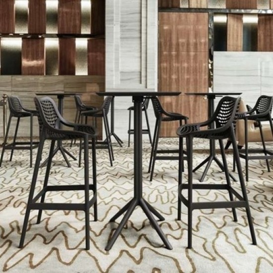 SKY BAR BLACK ΠΤΥΣ/ΝΟ 60Χ60Χ108εκ.ΤΡΑΠ. ΠΟΛ/ΝΙΟΥ