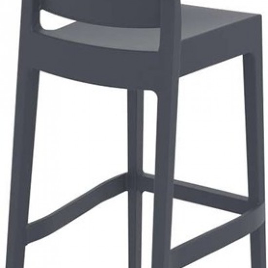 MAYA 75εκ. ΣΚΑΜΠΟ DARK GREY ΠΟΛ/ΝΙΟΥ