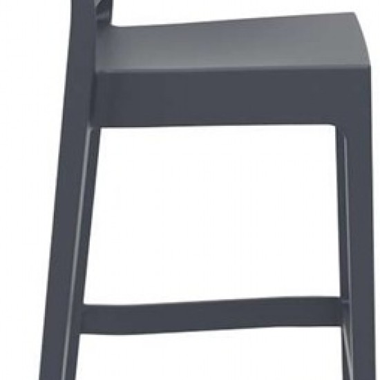 MAYA 75εκ. ΣΚΑΜΠΟ DARK GREY ΠΟΛ/ΝΙΟΥ