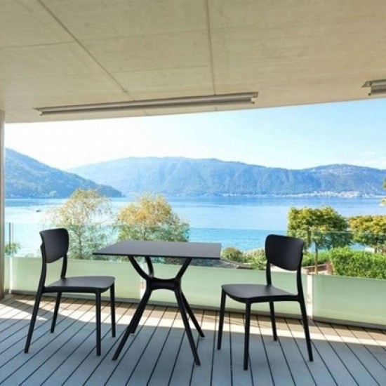 MONNA BLACK ΚΑΡΕΚΛΑ ΠΟΛ/ΝΙΟΥ 45x53x82εκ.