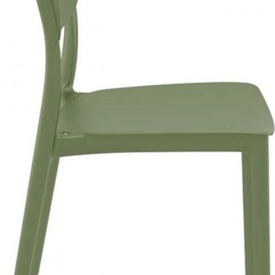 MONNA OLIVE GREEN ΚΑΡΕΚΛΑ ΠΟΛ/ΝΙΟΥ 45x53x82εκ