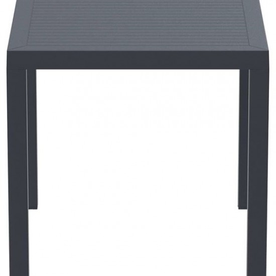 ARES ΤΡΑΠΕΖΙ 80Χ80Χ75εκ. DARK GREY ΠΟΛΥΠΡΟΠΥΛΕΝΙΟΥ-SIESTA-ARES ΤΡΑΠΕΖΙ-ΤΡΑΠΕΖΙ-DIAMADOPOULOS-