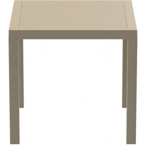 ARES ΤΡΑΠΕΖΙ 80Χ80Χ75εκ. DOVE GREY ΠΟΛΥΠΡΟΠΥΛΕΝΙΟΥ