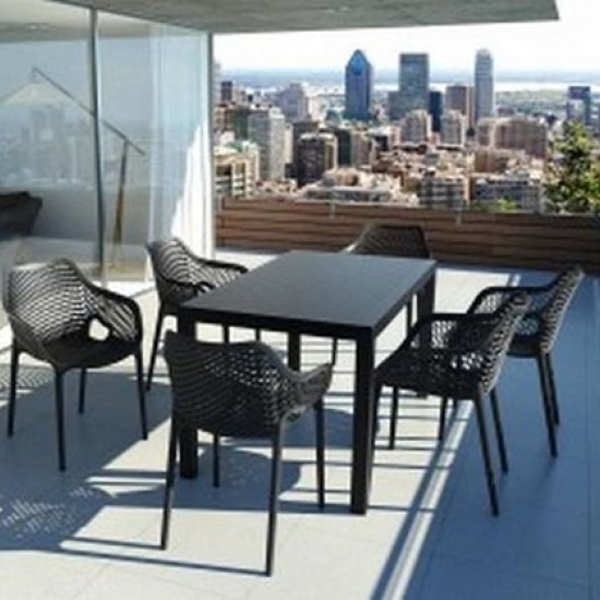 ARES ΤΡΑΠΕΖΙ 140Χ80Χ75εκ. BLACK ΠΟΛΥΠΡΟΠΥΛΕΝΙΟΥΥ-SIESTA-ARES ΤΡΑΠΕΖΙ-ΤΡΑΠΕΖΙ-