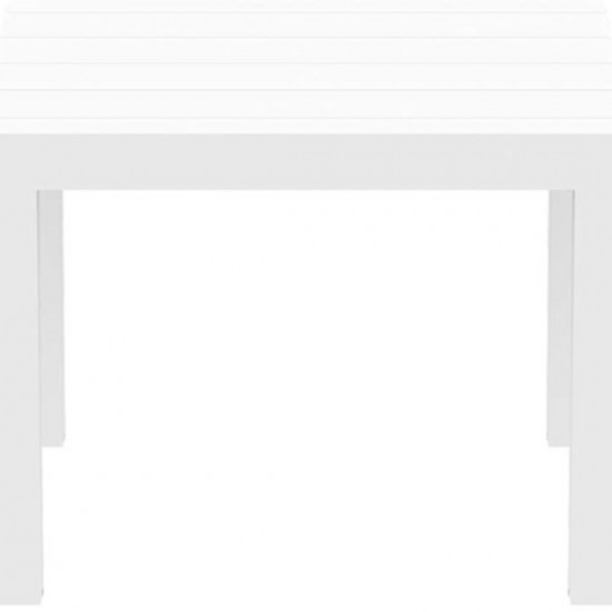 VEGAS WHITE 100X100/140εκ. ΕΠΕΚΤ.ΤΡΑΠΕΖΙ ΠΟΛ/ΝΙΟΥ-SIESTA-VEGAS ΤΡΑΠΕΖΙ-ΤΡΑΠΕΖΙ-