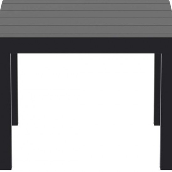 VEGAS BLACK 100X100/140εκ. ΕΠΕΚΤ.ΤΡΑΠΕΖΙ ΠΟΛ/ΝΙΟΥ-SIESTA-VEGAS ΤΡΑΠΕΖΙ-ΤΡΑΠΕΖΙ-