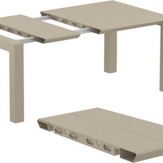 VEGAS DOVE GREY 100X100/140εκ. ΕΠΕΚΤ.ΤΡΑΠΕΖΙ ΠΟΛ/ΝΙΟΥ-SIESTA-ΤΡΑΠΕΖΙ SIESTA-ΤΡΑΠΕΖΙ ΕΞΩΤΕΡΙΚΟΥ ΧΩΡΟΥ-