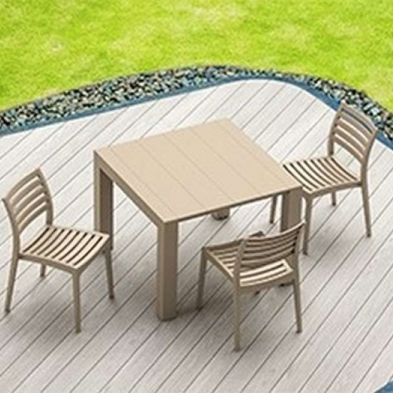 VEGAS DOVE GREY 100X100/140εκ. ΕΠΕΚΤ.ΤΡΑΠΕΖΙ ΠΟΛ/ΝΙΟΥ-SIESTA-ΤΡΑΠΕΖΙ SIESTA-ΤΡΑΠΕΖΙ ΕΞΩΤΕΡΙΚΟΥ ΧΩΡΟΥ-