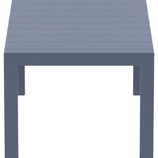 VEGAS DARK GREY 100X180/220εκ. ΕΠΕΚΤ.ΤΡΑΠΕΖΙ ΠΟΛ/ΝΙΟΥ-SIESTA-VEGAS ΤΡΑΠΕΖΙ-ΤΡΑΠΕΖΙ-