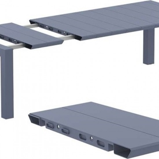 VEGAS DARK GREY 100X180/220εκ. ΕΠΕΚΤ.ΤΡΑΠΕΖΙ ΠΟΛ/ΝΙΟΥ-SIESTA-VEGAS ΤΡΑΠΕΖΙ-ΤΡΑΠΕΖΙ-